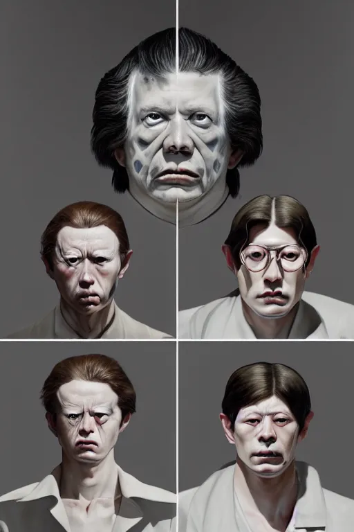 Image similar to 😫😭😫😭, ludwig, symmetrical art by joongwon charles jeong, tjalf sparnaay, gottfried helnwein, roberto bernardi, emanuele dascanio, robin eley, eloy morales, diego fazio, kyle lambert