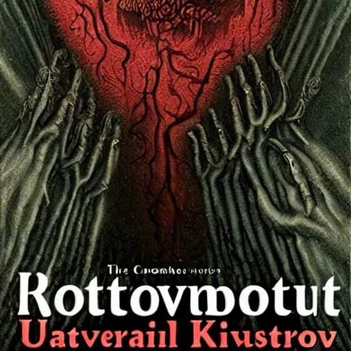 Image similar to unspeakably evil monster, an abomination by H. P. Lovecraft, by David Cronenberg, by H.R. Geiger