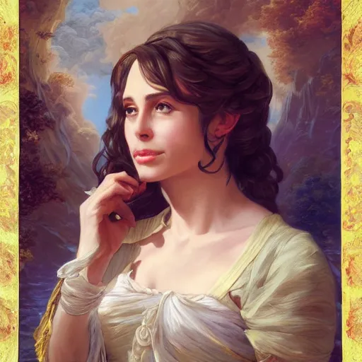 Image similar to a fantasy style portrait painting of rachel lane / alison brie / sally kellerman hybrid in the style of francois boucher oil painting unreal 5 daz. rpg portrait, extremely detailed artgerm greg rutkowski alphonse mucha