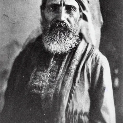 Prompt: A photo portrait of a Greek in the region of Pontos during 1910, photo, high detail