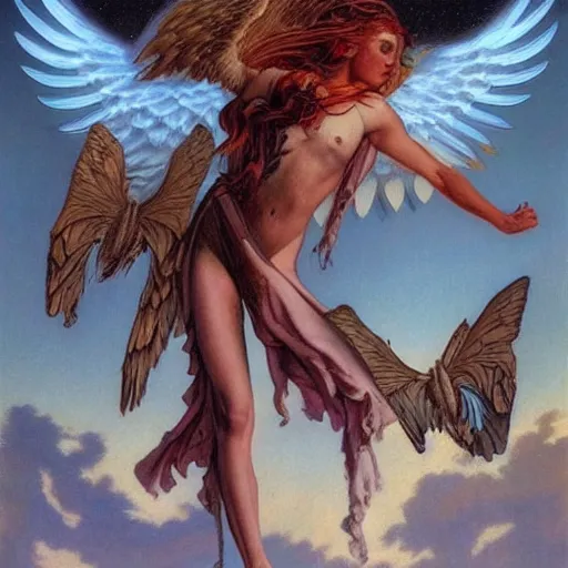 Prompt: an amazing masterpiece of art by gerald brom 👼 🌥️