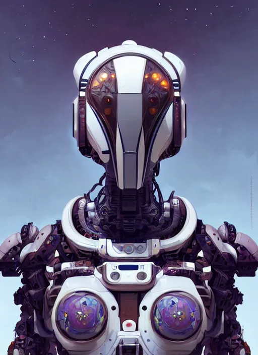 Prompt: symmetry!! portrait of a robot astronaut, floral! horizon zero dawn machine, intricate, elegant, highly detailed, digital painting, concept art, smooth, sharp focus, illustration, art by artgerm and greg rutkowski, 8 k