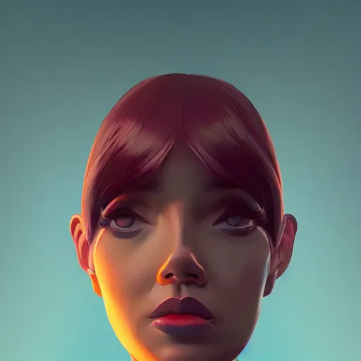 Image similar to A stunning profile of a symmetrical girl Simon Stalenhag, Trending on Artstation, 8K