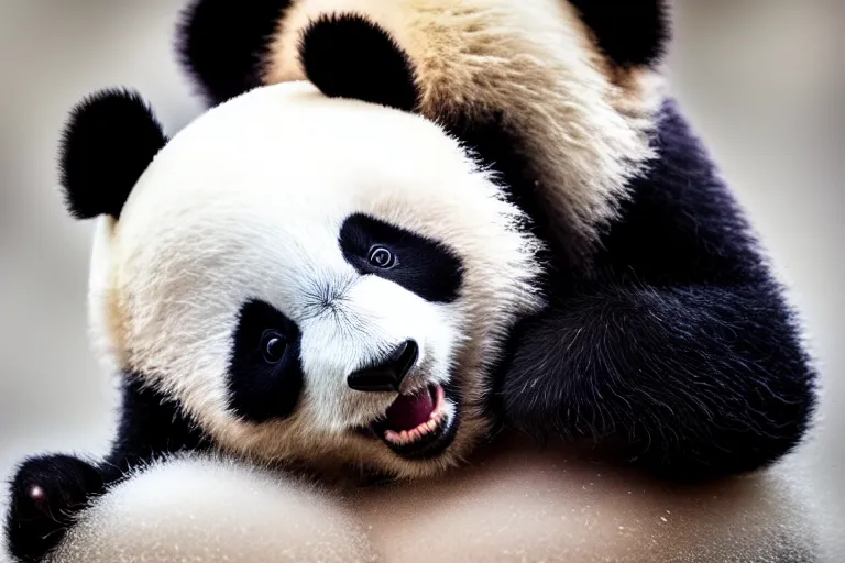Prompt: cute panda baby cute panda baby cute panda baby highly detailed, professional lenses awards winning trending on Artstation national geographic best photo of the year animal planet cover best