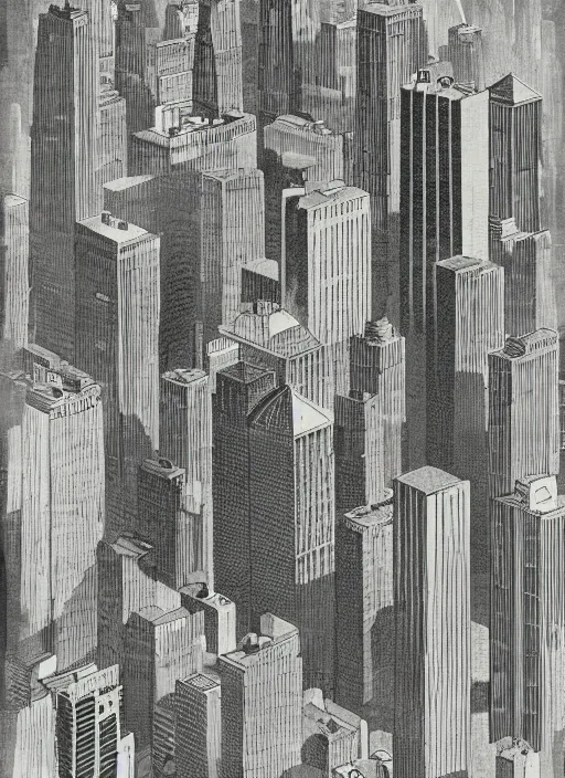 Image similar to a city, an illustration by minoru nomata, architecture