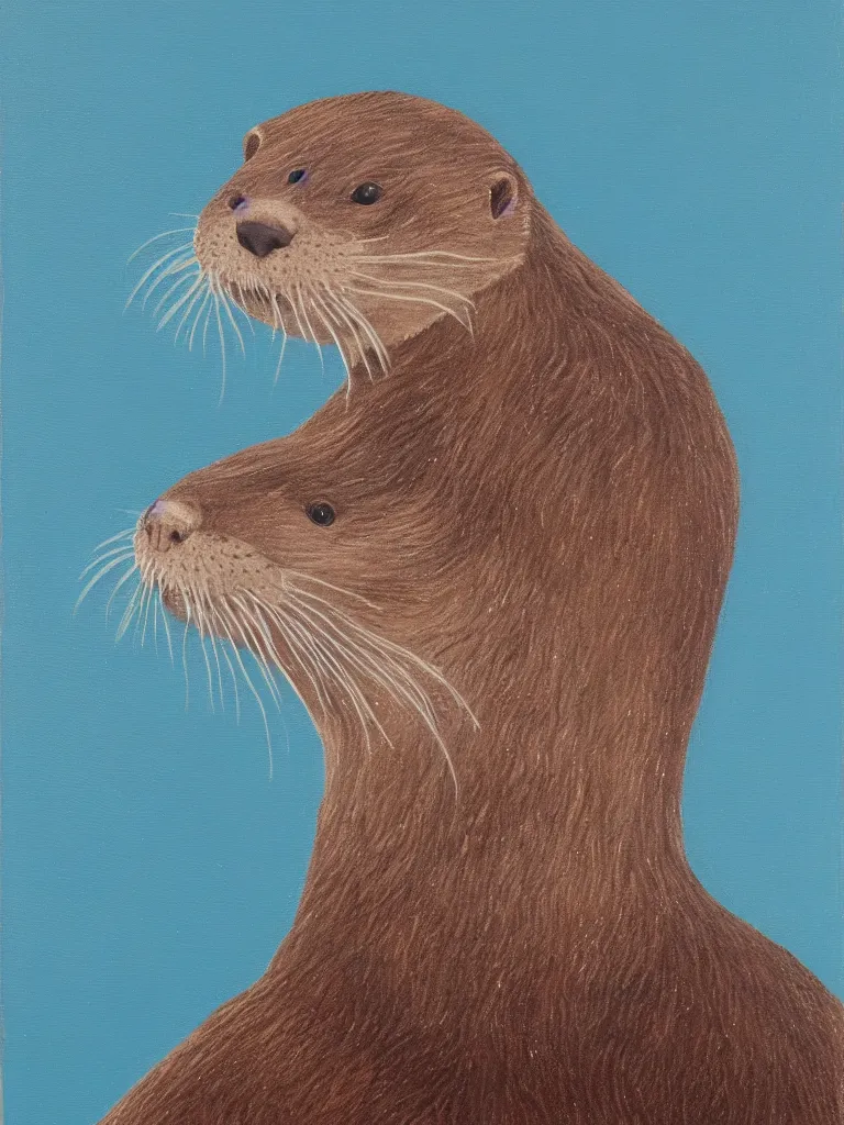 Prompt: Portrait of an otter in naval uniform. Oil on canvas, 8k resolution.