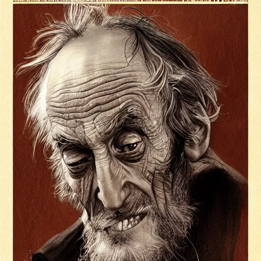 Image similar to amazing lifelike award winning pencil illustration of steptoe trending on art station artgerm Greg rutkowski alphonse mucha cinematic