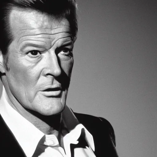 Image similar to Roger Moore as Sean Connory