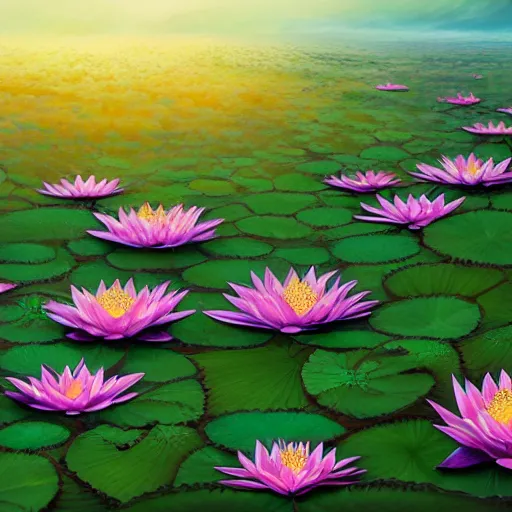 Image similar to a beautiful and detailed picture of a field of black lotus flowers with petals in a fibonacci sequence, in the style of magic the gathering, highly detailed, digital painting, god rays, volumetric lighting, octane render, 4 k resolution, art by adam paquette and johann bodin and jason rainville