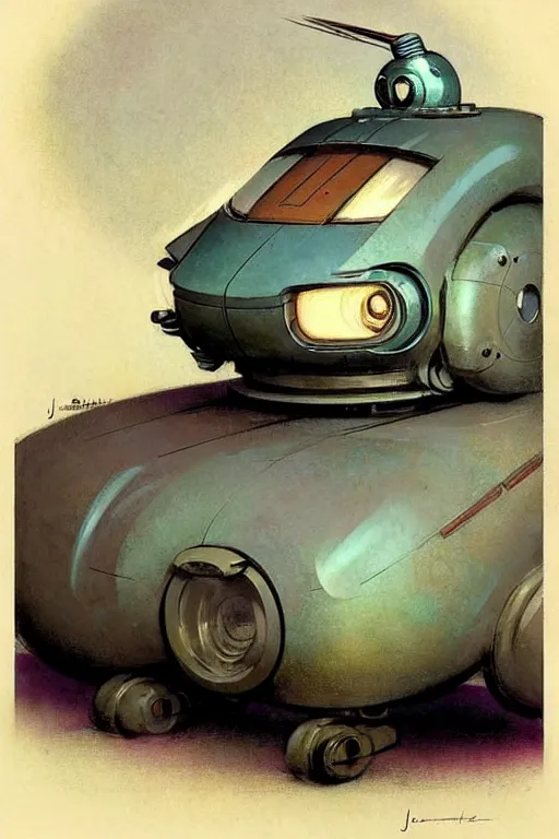 Image similar to ( ( ( ( ( 1 9 5 0 s retro future android robot fat robot mouse wagon. muted colors., ) ) ) ) ) by jean - baptiste monge,!!!!!!!!!!!!!!!!!!!!!!!!!