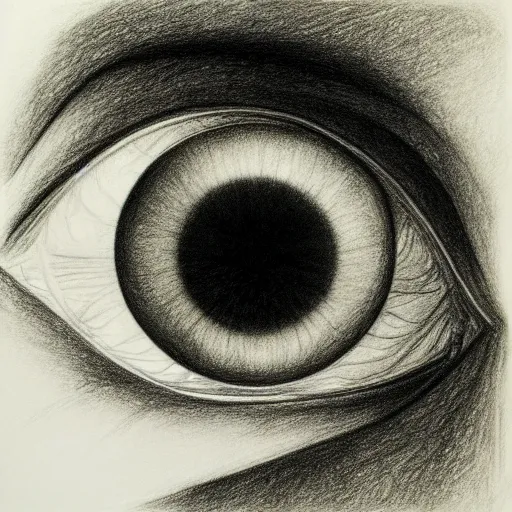 Image similar to grant us eyes, by bauhaus, pencil drawing