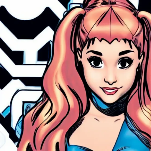 Image similar to ariana grande in marvel comics