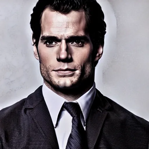 Image similar to Henry Cavill as a JoJo