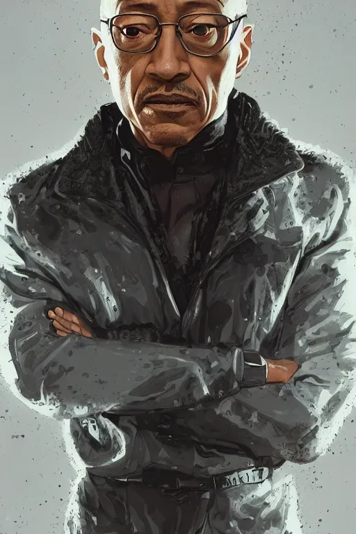 Prompt: Giancarlo Esposito breaking bad as Charles Xavier, marvel comics, x-men, dark, intricate, highly detailed, smooth, artstation, digital illustration by Ruan Jia and Mandy Jurgens and Artgerm and Wayne Barlowe and Greg Rutkowski