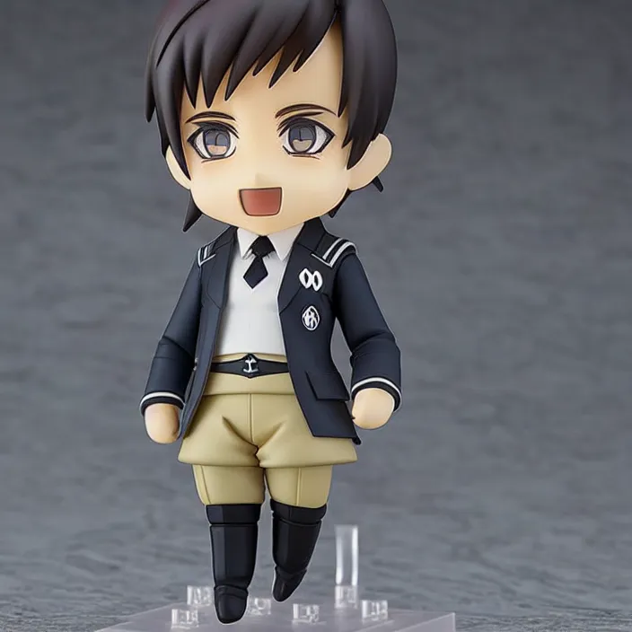 Prompt: An anime Nendoroid of Adolf Hitler, figurine, detailed product photo