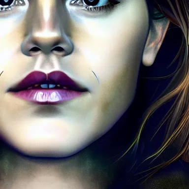 Image similar to portrait of emma watson, digital art, artstation cgsociety masterpiece