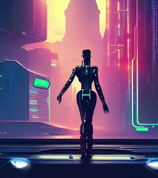 Image similar to cable plugged into cyberdeck, back of head, cyberpunk woman, computer, 1 9 7 9 omni magazine cover, style by vincent di fate, cyberpunk 2 0 7 7, 4 k resolution, unreal engine, daz