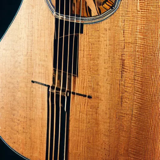 Prompt: a closeup photo of a headstock of a guitar