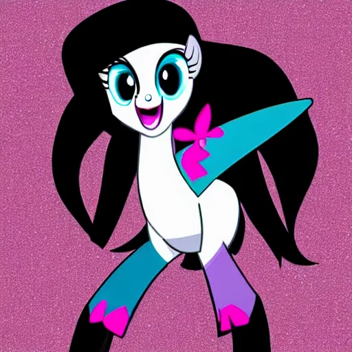 Image similar to scene of michael jackson as a pony from my little pony