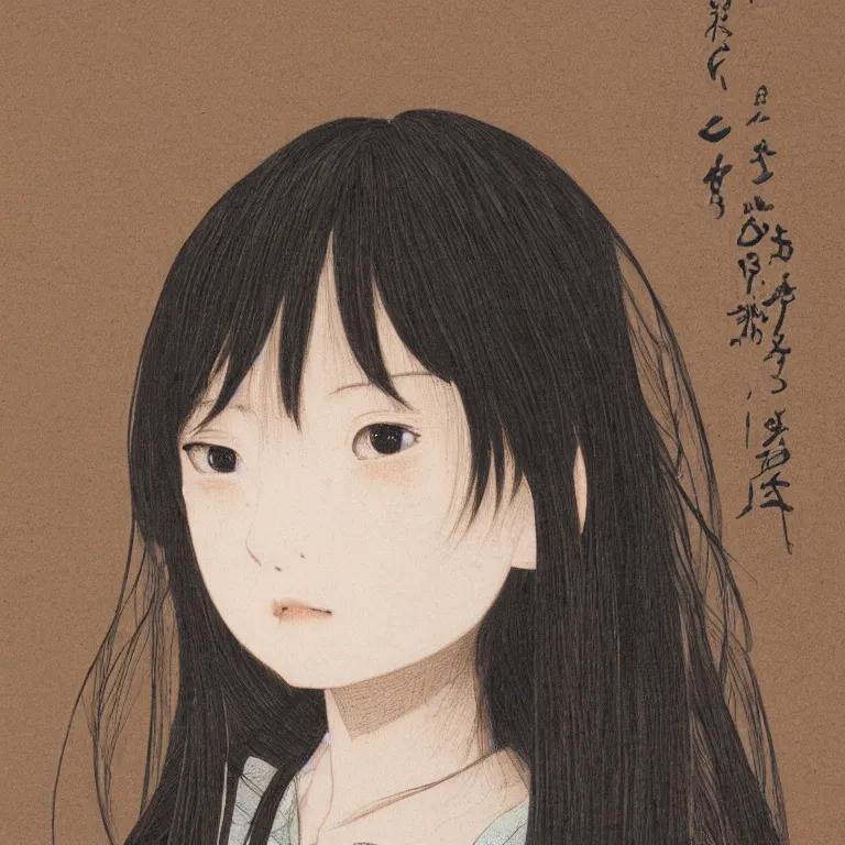 Image similar to young girl by chika umino, detailed