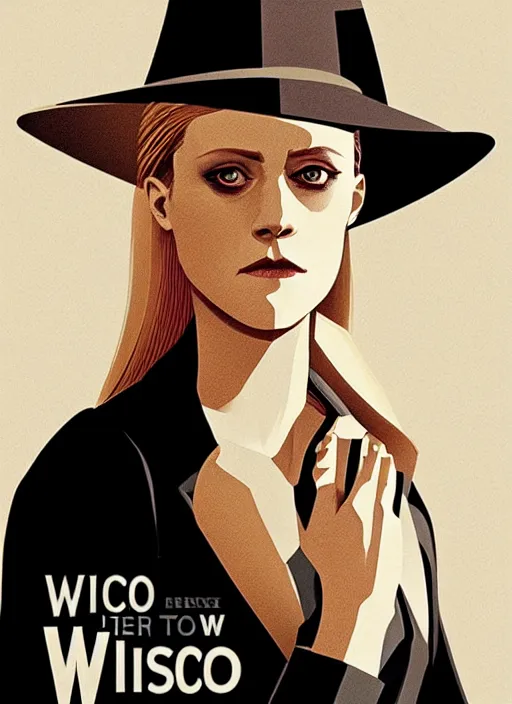 Image similar to a portrait of Evan Rachel Wood as Dolores, in the show Westworld, poster artwork by Michael Whelan and Tomer Hanuka, clean