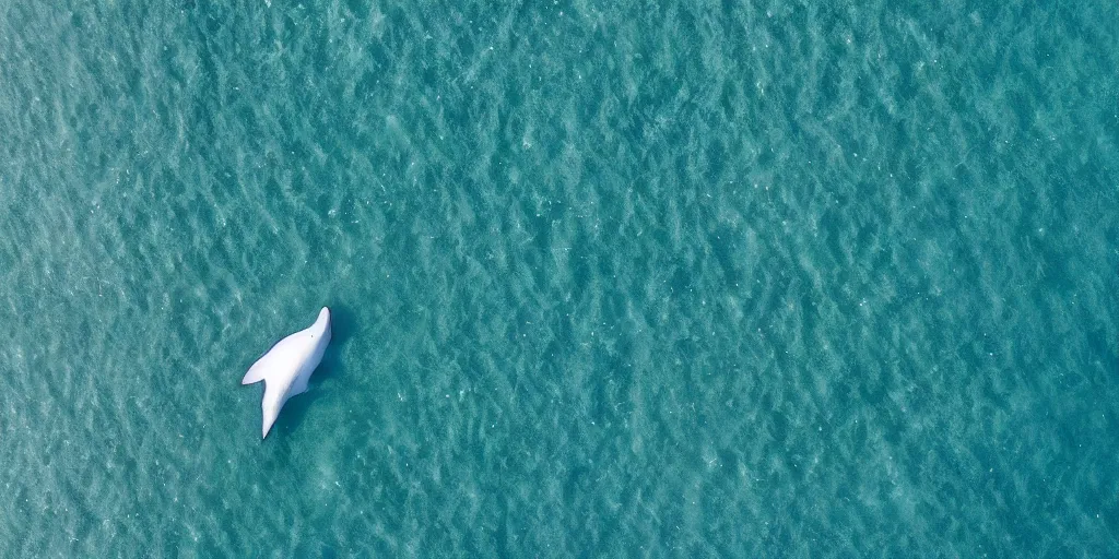 Image similar to Drone view of a whale off the coast by Jessica Rossier