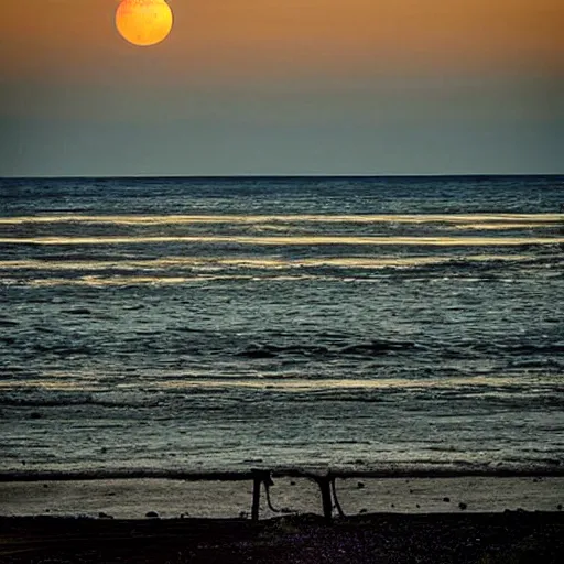 Prompt: i watched as the last star of night faded out and sunlight filtered over the distance the horizon simmering on amber seas i watched from the shore.