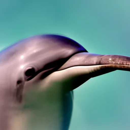 Image similar to photograph close up of a dolphin smoking a cigar