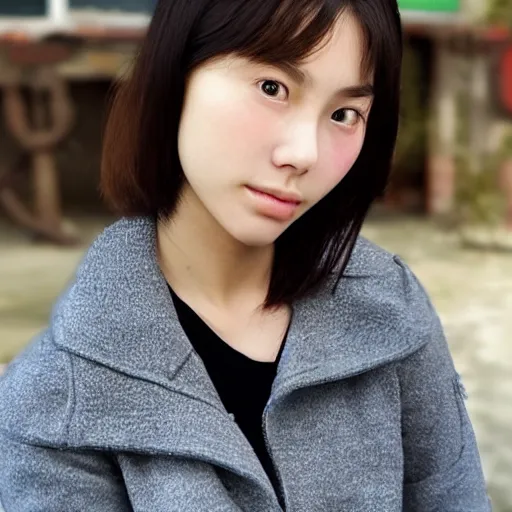 Image similar to face of 20 years old Chinese woman with hook nose