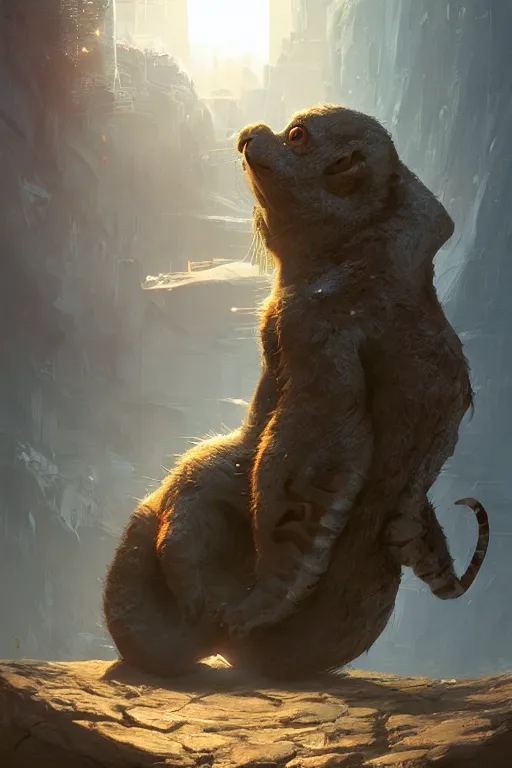 Image similar to cute adorable critter, dramatic lighting, cinematic, establishing shot, extremly high detail, photo realistic, cinematic lighting, post processed, concept art, artstation, matte painting, style by eddie mendoza, raphael lacoste, alex ross