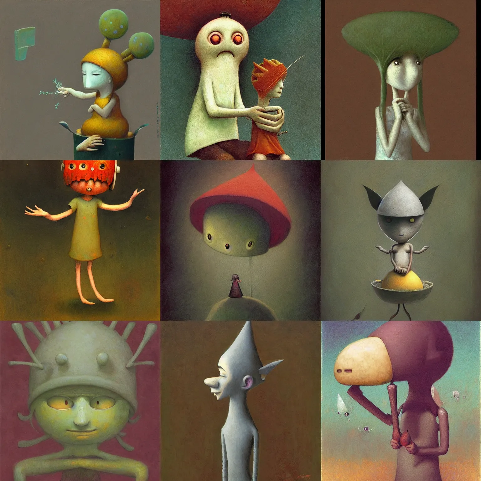 Prompt: pothead pixie by shaun tan