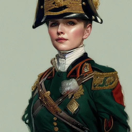 Image similar to portrait of a Prussian military officer, short white hair, intricate, elegant, highly detailed, digital painting, artstation, concept art, smooth, sharp focus, illustration, 1900s, art by artgerm and greg rutkowski and alphonse mucha