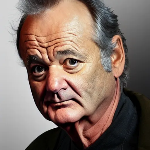 Image similar to bill murray as a starship captain,