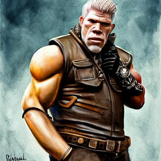 Image similar to ron perlman as banana, realistic, greg rutkowski