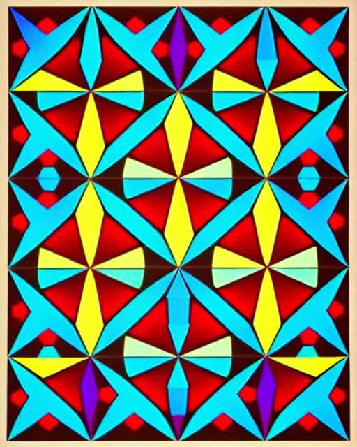 Image similar to kaleidoscope, shards of time, artwork by victor vasarely, illustration, highly detailed, simple, no jagged lines, smooth, artstation