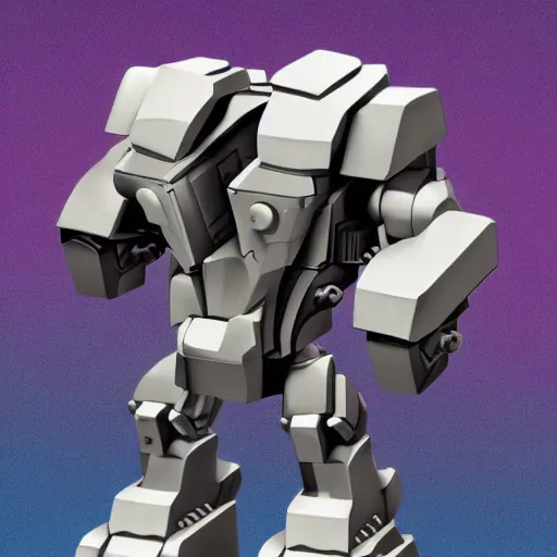 Image similar to cyborg gorilla mecha with shoulder mounted artillery in the style of syd meed and beeple