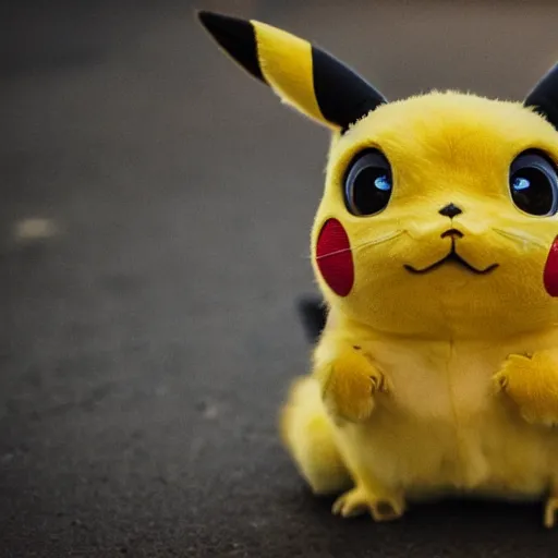 Image similar to a photo of real - life pikachu, perfect faces, sigma 3 5 mm, award winning photography, instagram