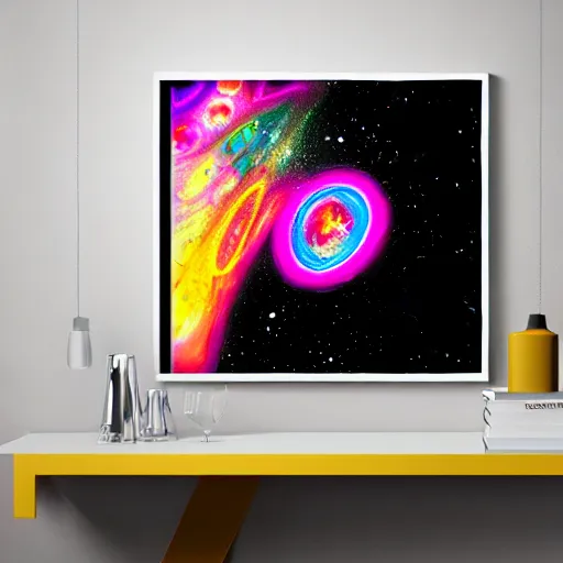 Image similar to a swirling psychedelic image of a black hole, artist's interpretation, poster art, featured artwork, high contrast, abstract, pop, digital art