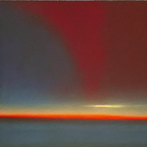 Prompt: the epic abstract painting'blue arctic void with black and red aurora borealis ', by caspar david friedrich!!!, by rothko!!!, stunning masterpiece, trending on artstation