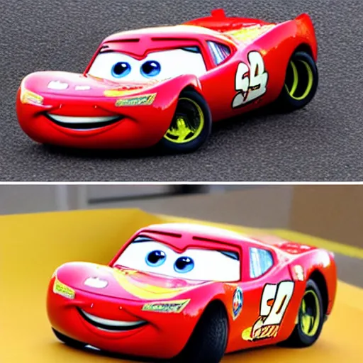 Image similar to Ebay listing of lighting mcqueen, Car on sale, Ebay website, lightning mcqueen being sold online