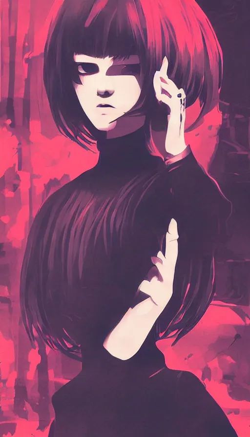 Image similar to techno artwork, by ilya kuvshinov