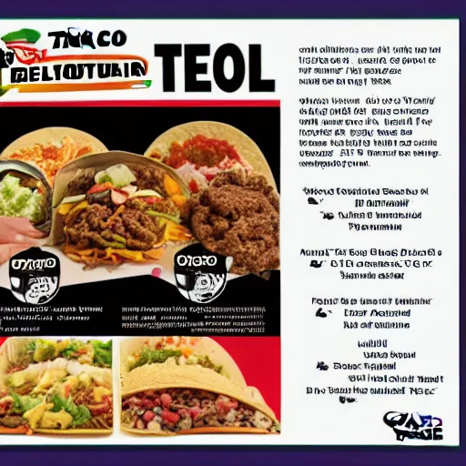 Image similar to Taco Bell Flyer for newest item The Holeblower