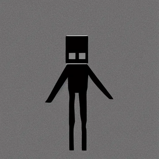 Image similar to 35mm photo of an enderman