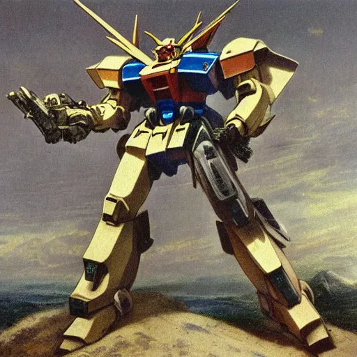 Prompt: jean francois millet as gundam mecha helped jews people to attacking roman, random content position, ultra realistic human face details with emotion, ultra realistic environment content details, incrinate content details, delete duplicate contents, rgb color