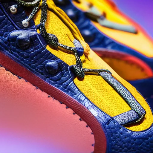 Image similar to trex waring sneakers, award winning, macro, high detail, 85mm, 4k, 8k, HD, super high resolution, photoshop