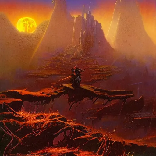 Prompt: ordinary horrendous deeds of the ordinary men in the style of bruce pennington and jeff easley, 8 k resolution