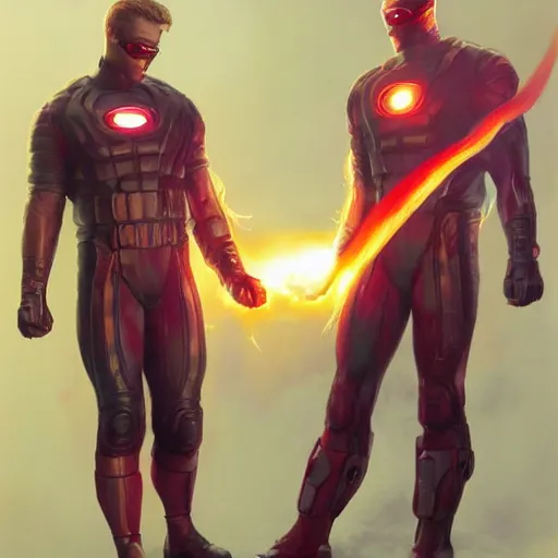 Image similar to Ryan Gosling as Marvel's Cyclops, X-Men, ultra realistic, concept art, intricate details, eerie, highly detailed, photorealistic, octane render, 8k, unreal engine. art by Artgerm and Greg Rutkowski