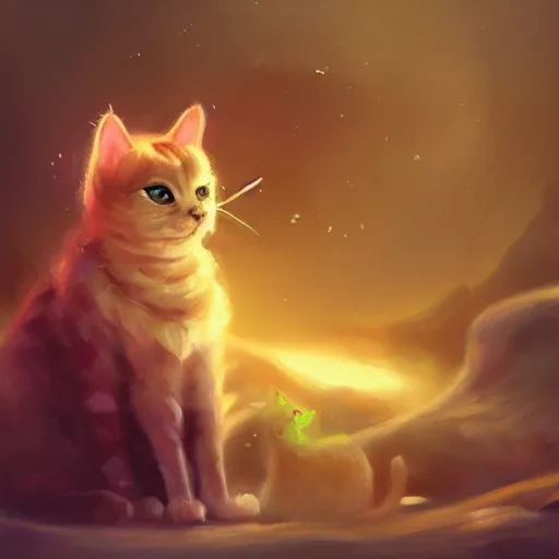 Image similar to cat theme logo, cat theme banner, cat design, art photography style, trending on artstation, warm light, lovely and cute, fantasy art, 8 k resolution