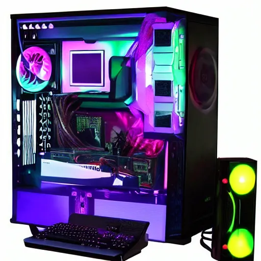 Prompt: epic gaming computer