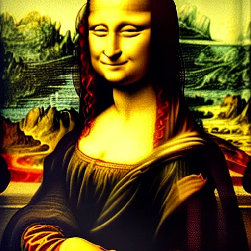 Prompt: mona lisa reimagined by davinci, photo portrait